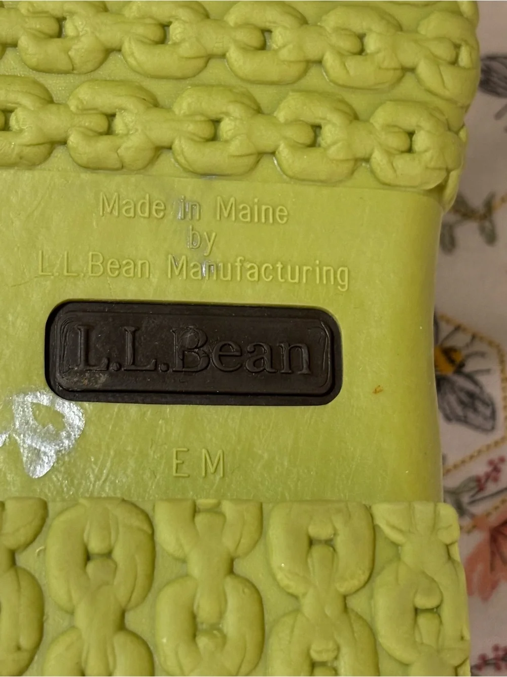 L.L. Bean Olive and Brown Waterproof Lace-Up Duck Shoes